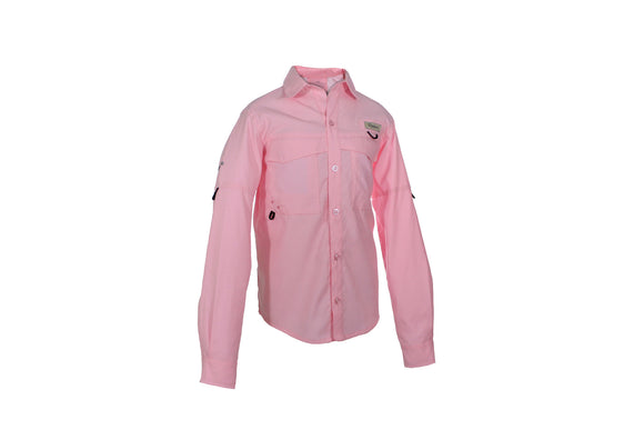 Camisa Travel Infantil Manga larga. Pink Lafshield